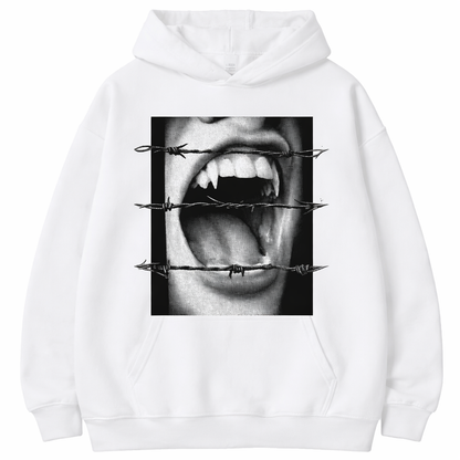 Barbed Vamp Bite Graphic Hoodie