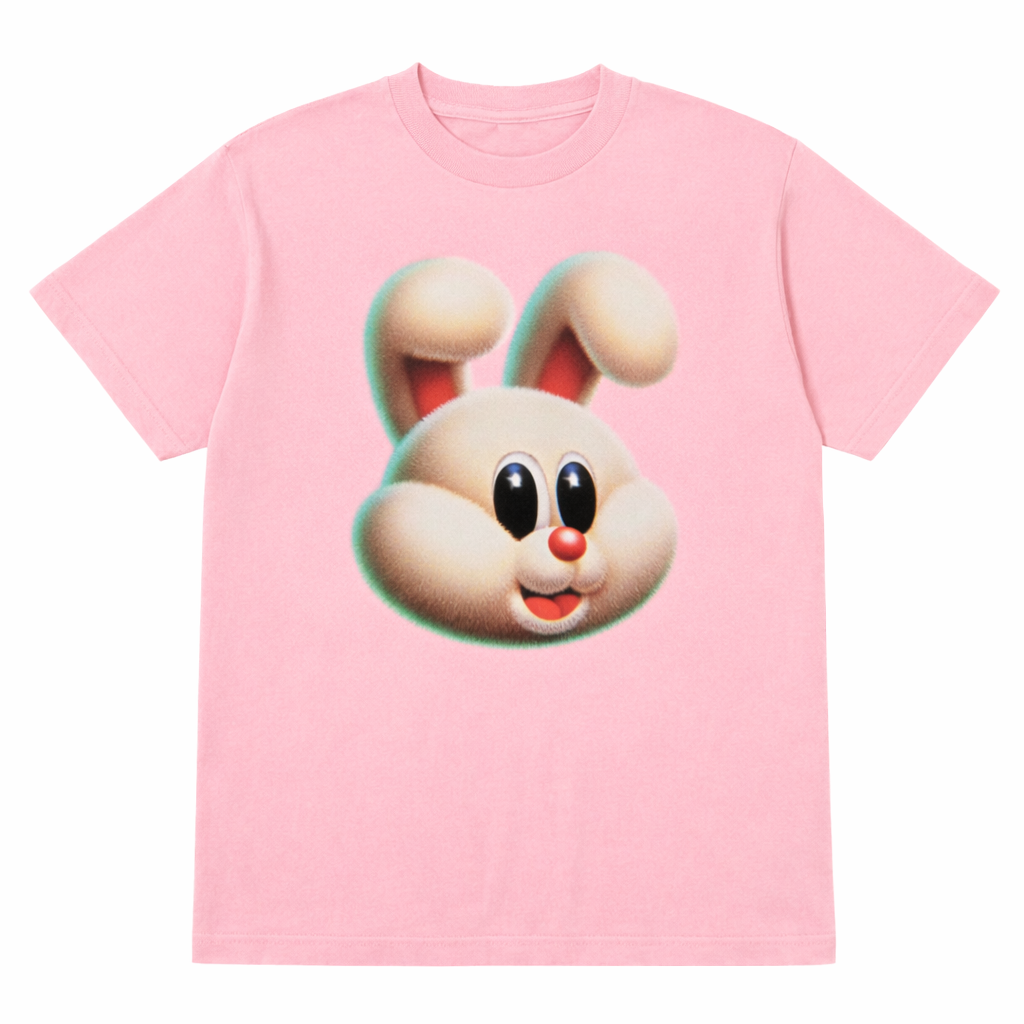 Bunny Face Oversized Graphic Tee