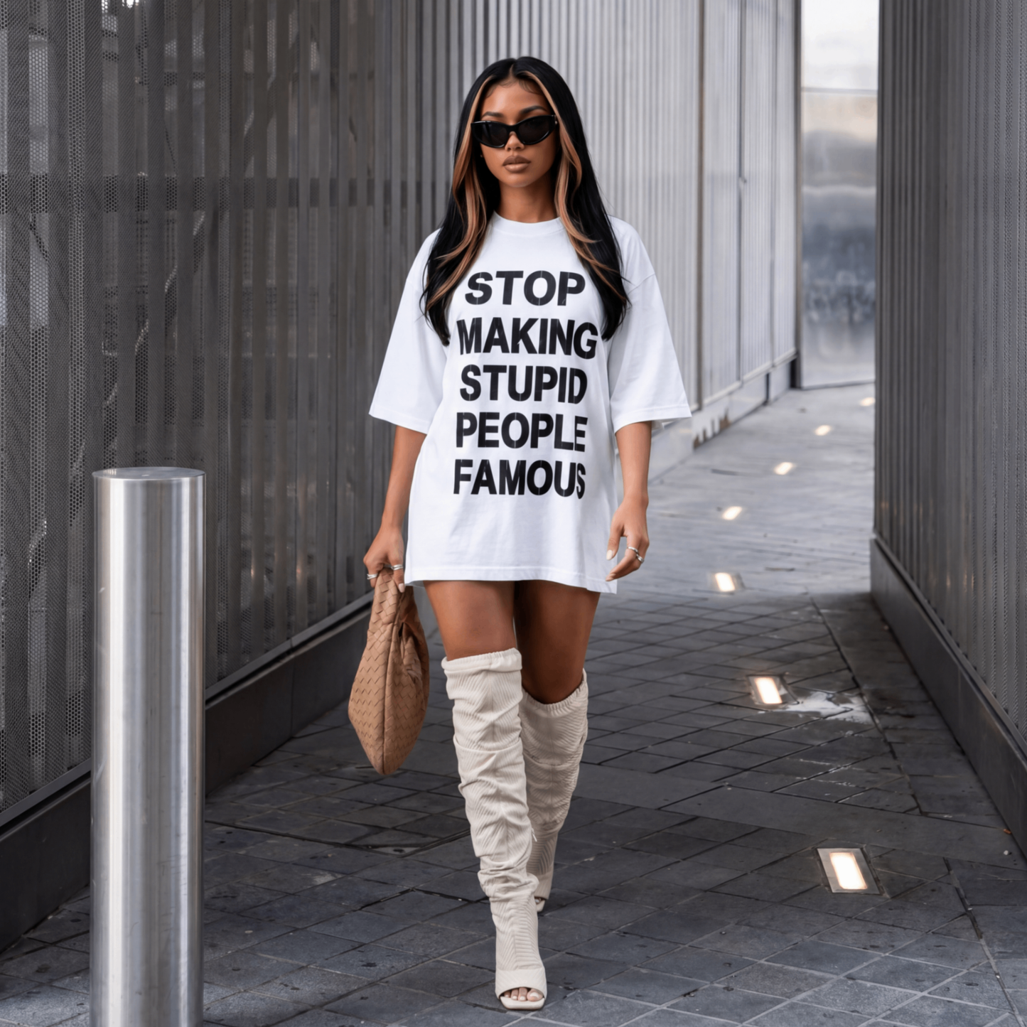 Stop Making Stupid People Famous Graphic Tee lifestyle