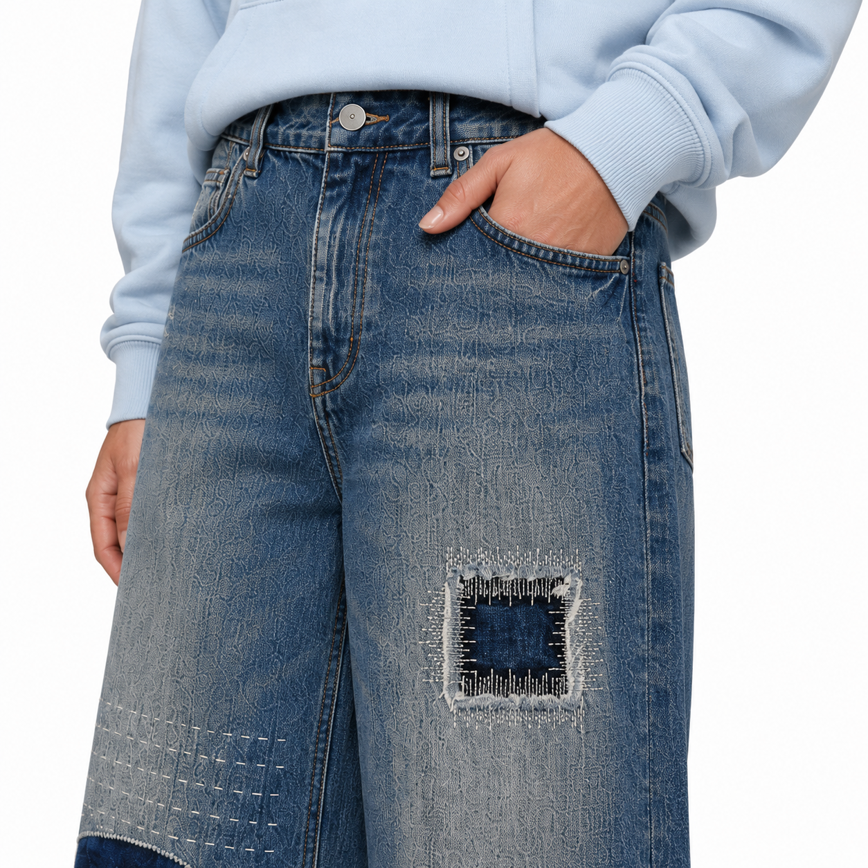Archive Repair Baggy Jeans – Recovered Indigo