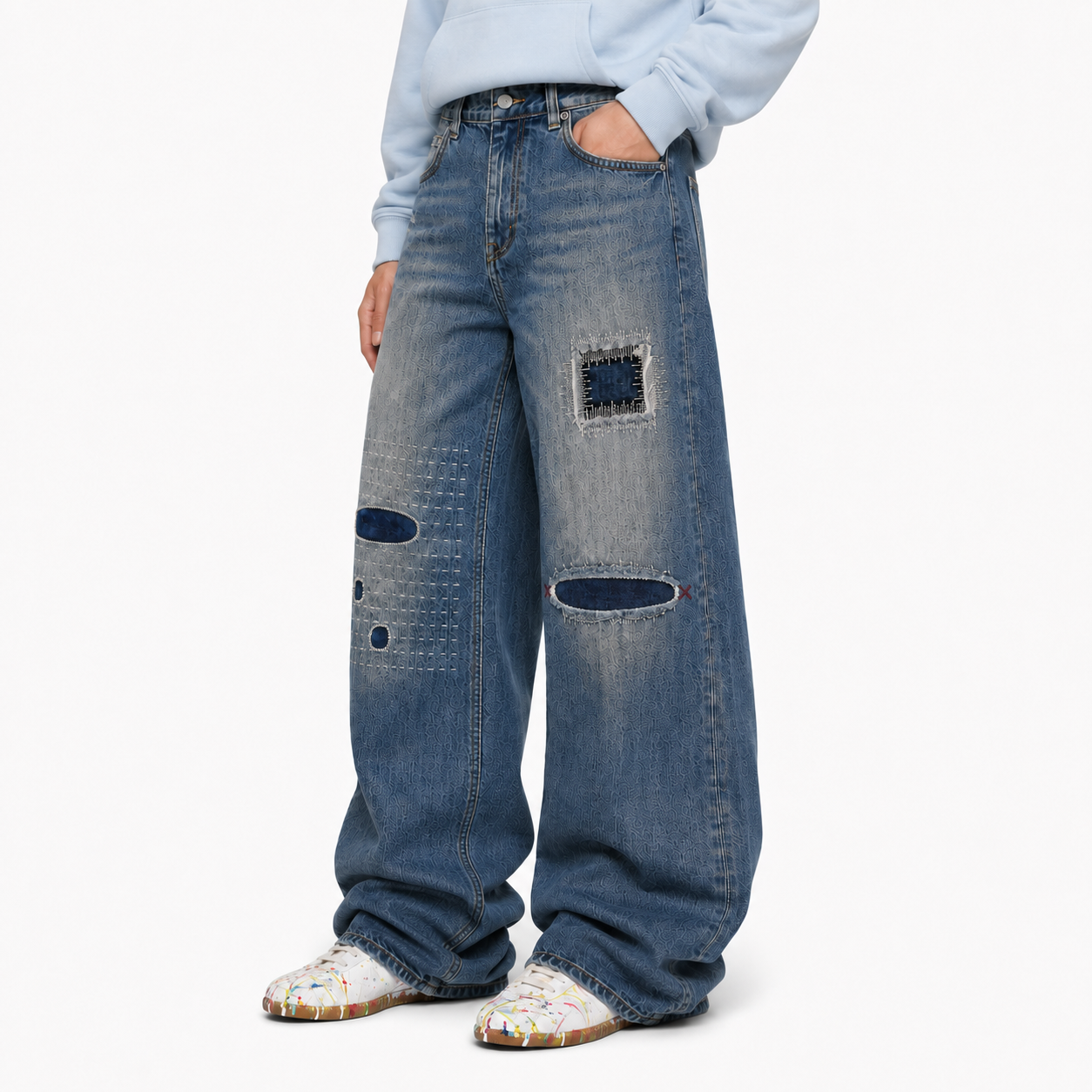 Archive Repair Baggy Jeans – Recovered Indigo