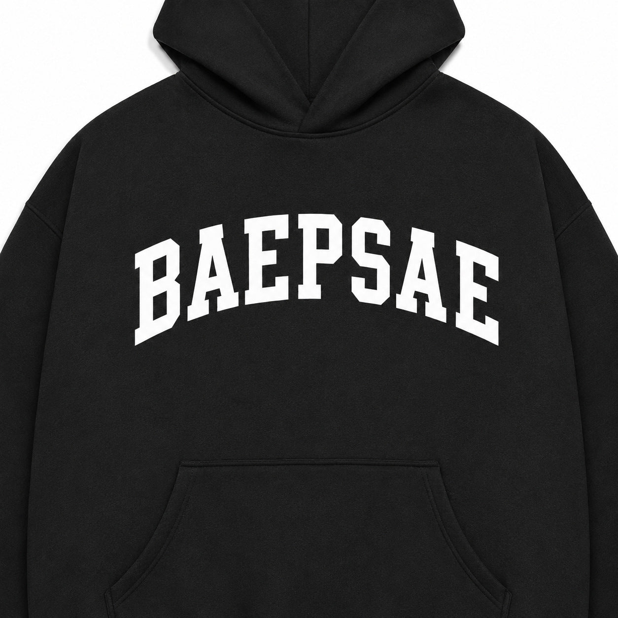 BAEPSAE Bird Heavyweight Oversized Hoodie – Black