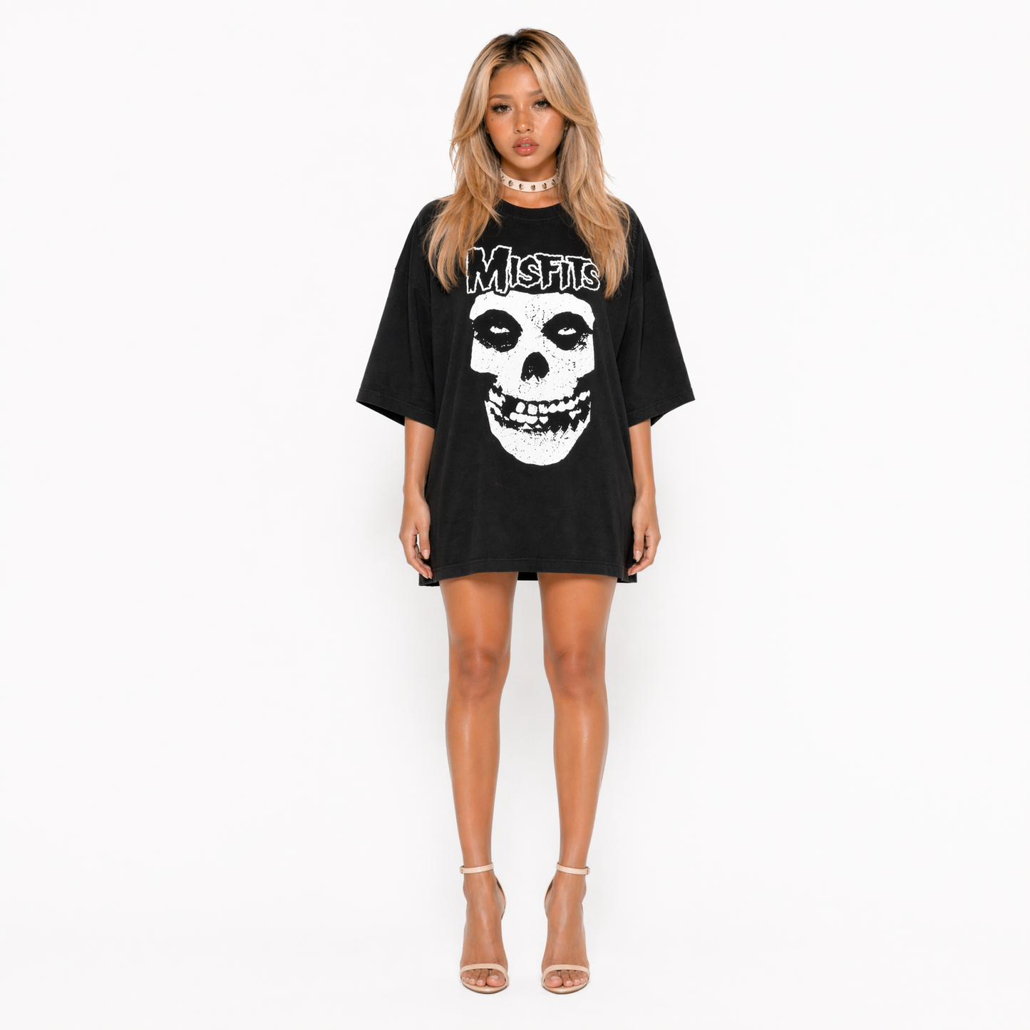 edgy aesthetic oversized graphic shirt for women