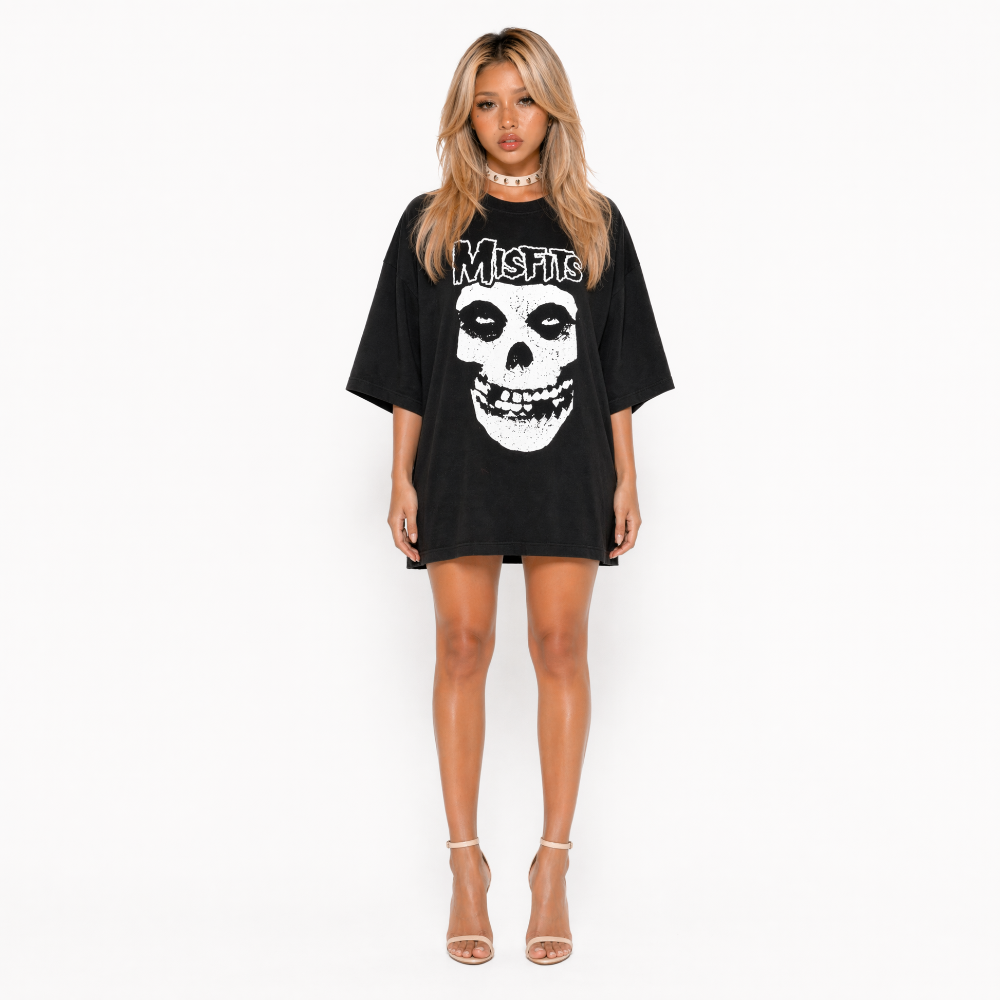 edgy aesthetic oversized graphic shirt for women