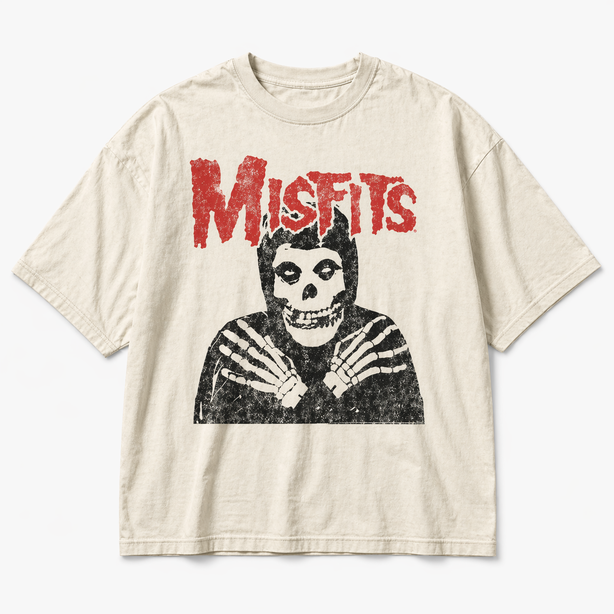 soft grunge aesthetic skeleton shirt oversized