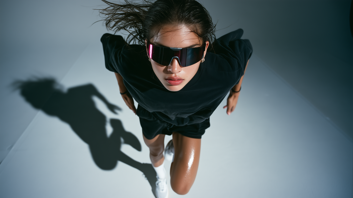 Runner heading toward the camera in BAEPSAE SPORT