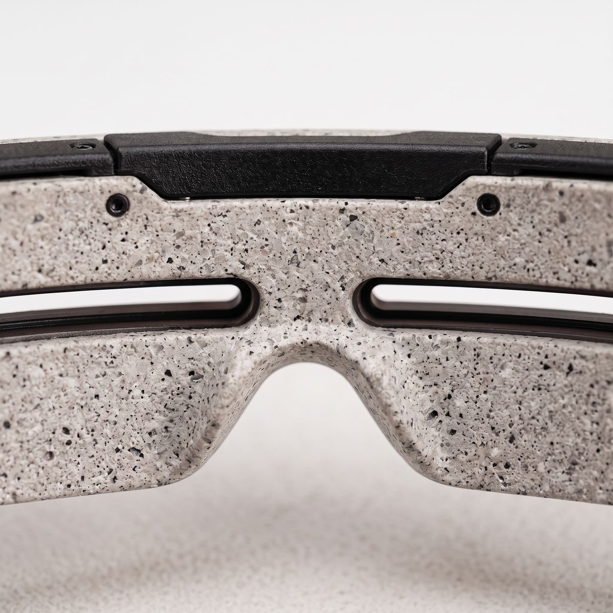 Interior construction detail of BAEPSAE VEIL 01 3D printed privacy eyewear